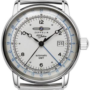 Zeppelin 100 Jahre Herrklocka 8666M1 Silverfärgad/Stål Ø42 mm
