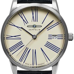 Zeppelin Damklocka 83451 Flatline Beige/Läder Ø35 mm