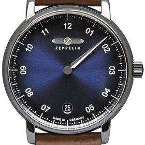 Zeppelin Damklocka 86433 Captains Blå/Läder Ø36 mm