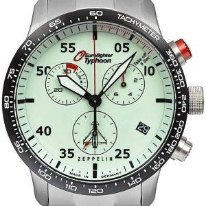 Zeppelin Herrklocka 7298M5 Eurofighter Grön/Stål Ø43 mm