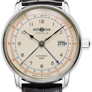 Zeppelin Herrklocka 7668-5 Los Angeles Beige/Läder Ø42 mm