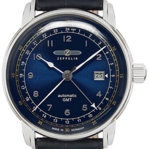 Zeppelin Herrklocka 76683 Los Angeles Blå/Läder Ø42 mm