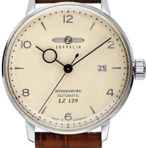 Zeppelin Herrklocka 80625 Hindenburg Beige/Läder Ø40 mm