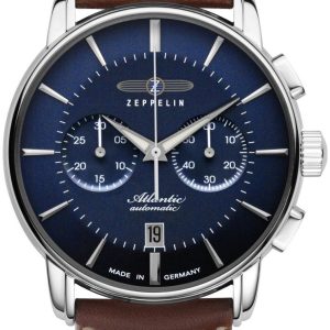 Zeppelin Herrklocka 84223 Atlantic Blå/Läder Ø42 mm