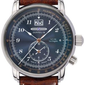 Zeppelin Herrklocka 8644-3 Los Angeles Blå/Läder Ø42 mm