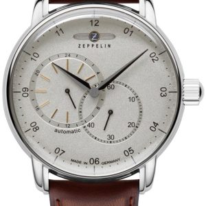 Zeppelin Herrklocka 8662-1 Captains Grå/Läder Ø43 mm