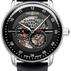 Zeppelin Herrklocka 86642 Captains Svart/Läder Ø43 mm