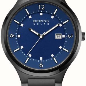 Bering Herrklocka 14442-727 Solar Blå/Stål Ø42 mm