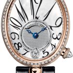 breguet damklocka 8918br-58-964-d00d3l reine de naples vit/läder