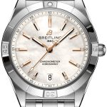breitling damklocka a10380101a4a1 chronomat automatic 36 vit/stål