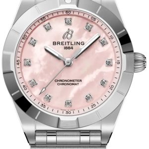 Breitling Damklocka A72310101K1A1 Chronomat 28 Rosa/Stål Ø28 mm