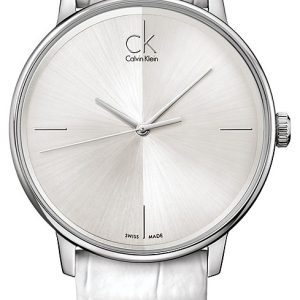 Calvin Klein Damklocka K2Y2X1K6 Dress Silverfärgad/Läder Ø40 mm