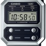 casio damklocka a100wel-1aef vintage lcd/läder