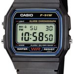 casio herrklocka f-91w-1yer collection lcd/resinplast 38.2x33.2 mm