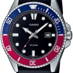 casio herrklocka mdv-107-1a3vef collection svart/gummi ø44.2 mm