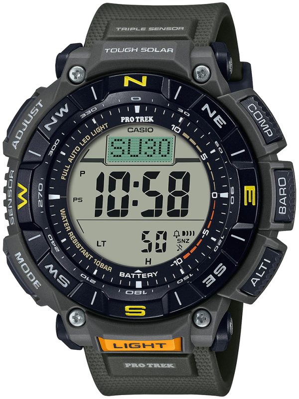 casio herrklocka prg-340-3er pro trek lcd/gummi ø51.7 mm