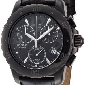 Certina Damklocka C538.7084.46.61 Ds First Svart/Läder Ø34 mm