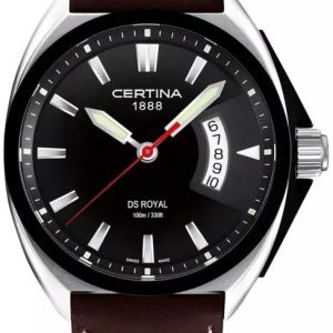 Certina Herrklocka C010.410.16.051.00 Ds Royal Svart/Läder Ø42 mm