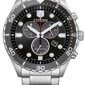 Citizen Herrklocka AT2568-82E Eco Drive Svart/Stål Ø43 mm