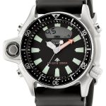 citizen herrklocka jp2000-08e aquatimer svart/gummi