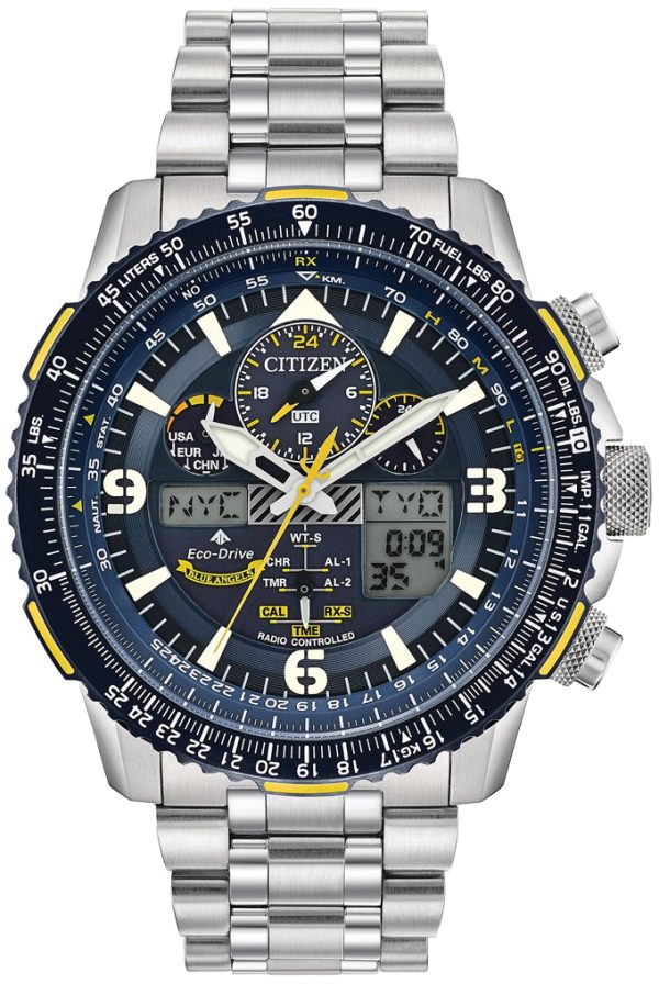 citizen herrklocka jy8078-52l promaster blå/stål ø45 mm