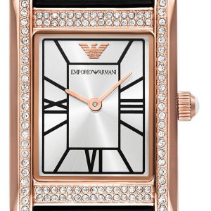 Emporio Armani Damklocka AR11624 Genni Silverfärgad/Läder