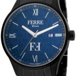 ferrè milano herrklocka fm1g112m0261 mauro blå/stål ø40 mm