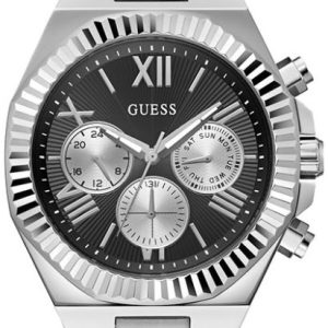Guess Herrklocka GW0703G1 Equity Svart/Stål Ø44 mm