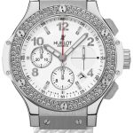 hublot damklocka 342.se.230.rw.114 big bang vit/gummi ø41 mm