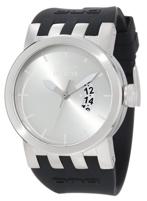 invicta herrklocka 10407 dna silverfärgad/gummi ø46 mm