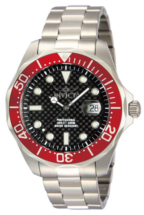 invicta herrklocka 12565 pro diver svart/stål ø47 mm