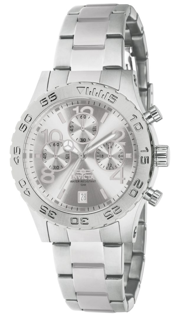 invicta herrklocka 1278 specialty ocean silverfärgad/stål ø38 mm
