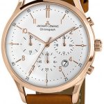 jacques lemans herrklocka 1-2068r vit/läder ø41 mm