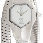 just cavalli damklocka jc1l001m0015 glam chic vit/stål