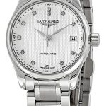 longines damklocka l2.128.4.77.6 master silverfärgad/stål ø25.5 mm