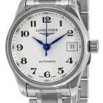 longines damklocka l2.128.4.78.6 master silverfärgad/stål ø25.5 mm