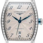 longines damklocka l2.142.0.70.6 evidenza silverfärgad/stål ø26 mm