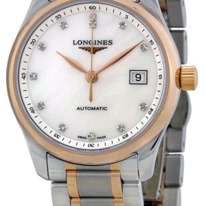 Longines Damklocka L2.257.5.89.7 Master Vit/Stål Ø29 mm