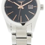 longines damklocka l2.286.4.52.6 conquest classic svart/stål ø29.5