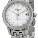 longines damklocka l4.274.4.12.6 grande classique vit/stål ø26 mm