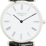 longines damklocka l4.512.4.11.2 la grande classique de vit/läder