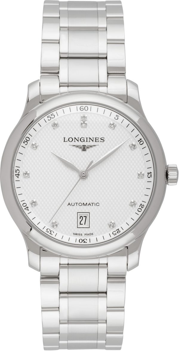 longines herrklocka l2.628.4.77.6 master silverfärgad/stål ø38.5 mm