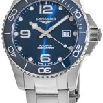 longines herrklocka l3.782.4.96.6 hydroconquest blå/stål ø43 mm
