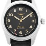 longines herrklocka l3.810.1.53.2 spirit svart/textil ø40 mm