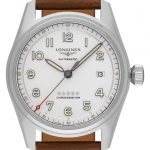 longines herrklocka l3.810.4.73.2 spirit silverfärgad/läder ø40 mm
