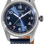 longines herrklocka l3.810.4.93.0 spirit blå/läder ø40 mm