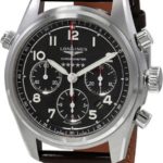 longines herrklocka l3.820.4.53.0 spirit svart/läder ø42 mm