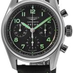 longines herrklocka l3.829.1.53.2 spirit svart/textil ø42 mm