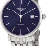 longines herrklocka l4.810.4.92.6 elegant blå/stål ø37 mm