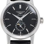 longines herrklocka l4.826.4.52.0 the 1832 svart/läder ø40 mm